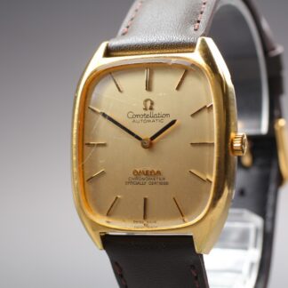 [Exc+5] Vintage OMEGA Constellation Auto Chronometer Cal.1011 Square Gold Men's