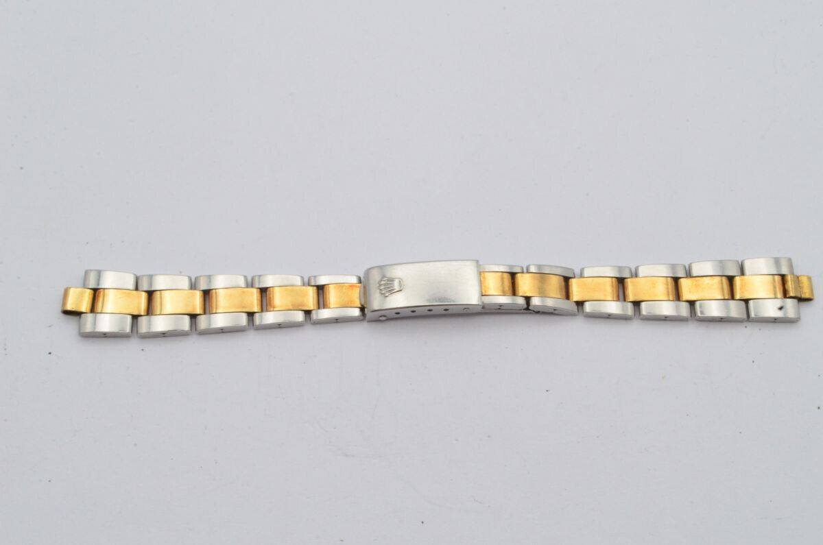 Bracelet Vintage ROLEX OYSTER Acier/Or 13MM RARE 7834