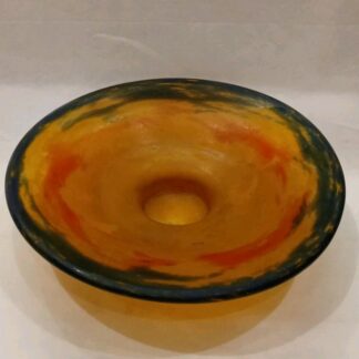 Coupe pâte de verre signé Muller Frères Lunéville Art déco TBE