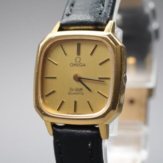Montre Femme Vintage 1978 Omega De Ville Cal.1332 Gold Square Quartz [Exc+5]