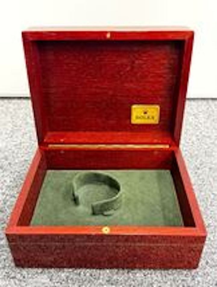 VINTAGE AUTHENTIQUE ROLEX Daytona boîtier de montre 81.00.09 bois marron...