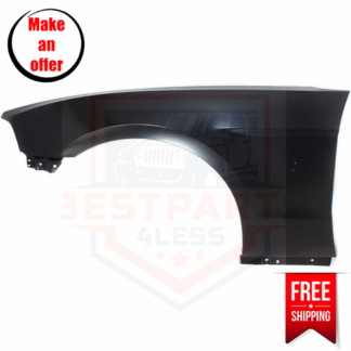 Front REPF220114 Fender Left Steel w/ Molding Holes for 2010-2014 Ford Mustang