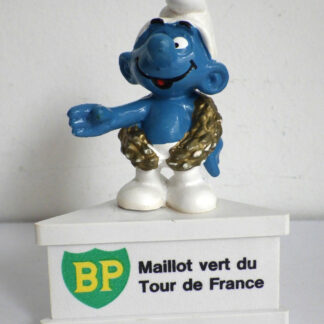 Figurines PVC vintage - Les Schtroumpfs Smurfs - BP Socle promo Schleich (B18)