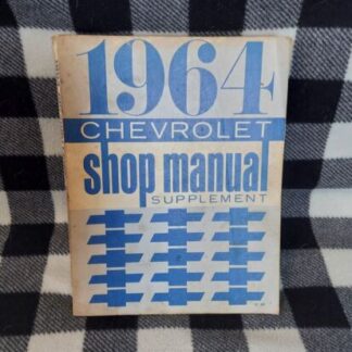 Vintage 1964 Chevy Shop Manual Supplement Repair Service Body Frame Engine