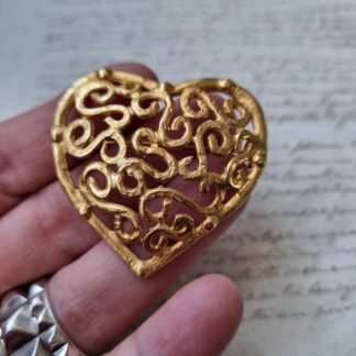 Broche Coeur Vintage Style Christian LACROIX