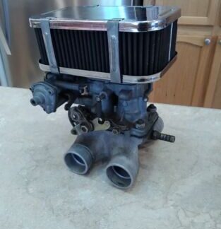 Vintage WEBER 3236Dfav23a 2m CARBURETOR With Manifold + Air Cleaner And Housing