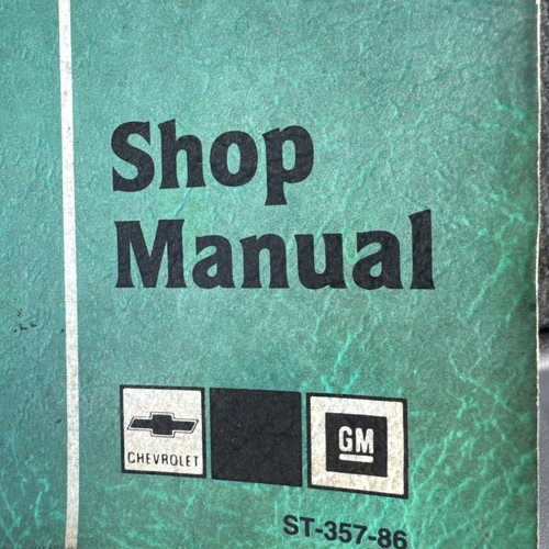VTG Original 1986 Chevrolet Chevette Shop Manual Repair Authentic Nice Green