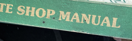 VTG Original 1986 Chevrolet Chevette Shop Manual Repair Authentic Nice Green