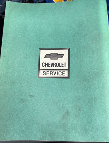 VTG Original 1986 Chevrolet Chevette Shop Manual Repair Authentic Nice Green