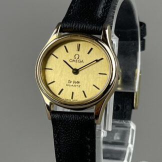 Montre vintage femme OMEGA De Ville dorée SS 5910022 pile neuve bracelet...