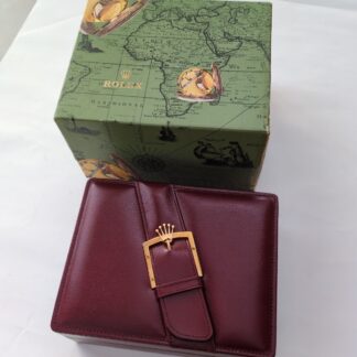 VINTAGE AUTHENTIQUE ROLEX Day-Date boîtier boîte de montre 72.00.01 bois cuir...