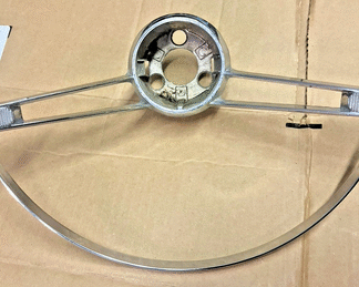 ORIGINAL GM 1960-61 Chevy Corvair Horn Ring Steering Wheel Chrome OEM 1