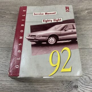 1992 Oldsmobile 88 Service Manual General Motors Vintage Shop Manual