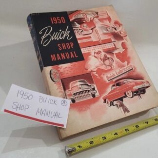 Vintage Buick Service Shop Manual 1950 Car Repair Book Old Original Mechanic