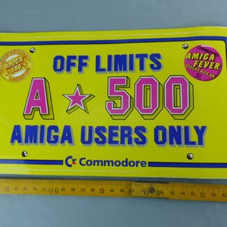 Autocollant sticker COMMODORE AMIGA 500 de 1987 Aufkleber VINTAGE E3