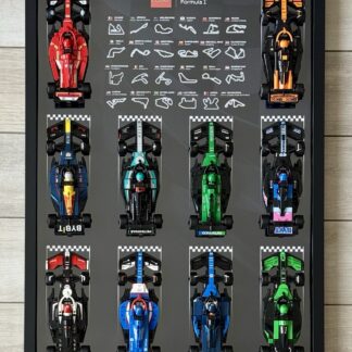 Cadre d’exposition 50x70 cm pour LEGO F1 Speed Champions - NOIR