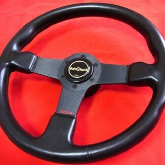 Italvolanti PILOTA 350mm Steering Wheel Seamless Leather JDM Vintage MOMO Nardi