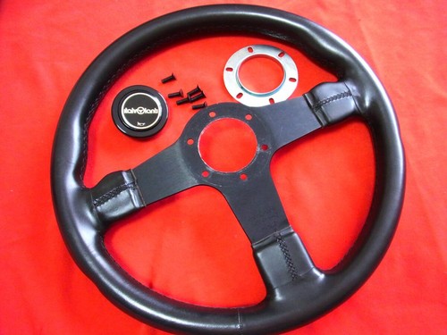 Italvolanti PILOTA 350mm Steering Wheel Seamless Leather JDM Vintage MOMO Nardi – Image 10