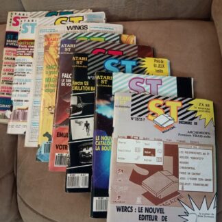 Lot de ST Magazine revue journal Atari 520 1040 ST n°25à33 informatique vintage