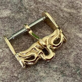 Boucle Bracelet Fantaisie Omega - 14K or jaune - 16mm - Neuve - Fancyom2