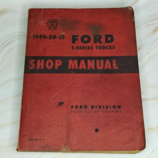 Vintage Ford F-Series Trucks Shop Manual 1949-50-51 TPB Original!