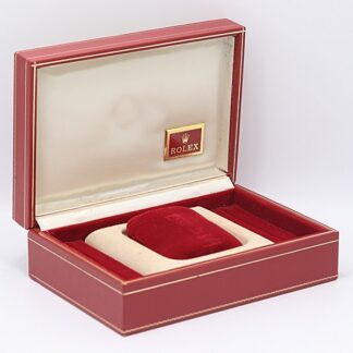 VINTAGE AUTHENTIQUE boîtier de montre ROLEX 60.01.2 cuir bois fleur rouge...