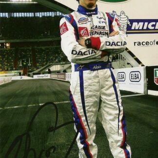 Alain A Bientôt Renfahrer Ferrari Autographe Formule 1 Rival Ayrton Senna