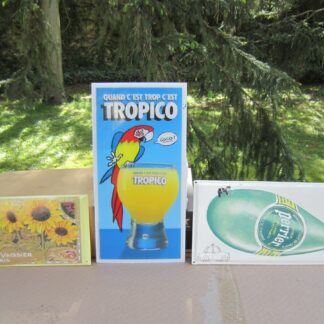 LOT (3) PLAQUES PUBLICITAIRES PARFAIT ETAT