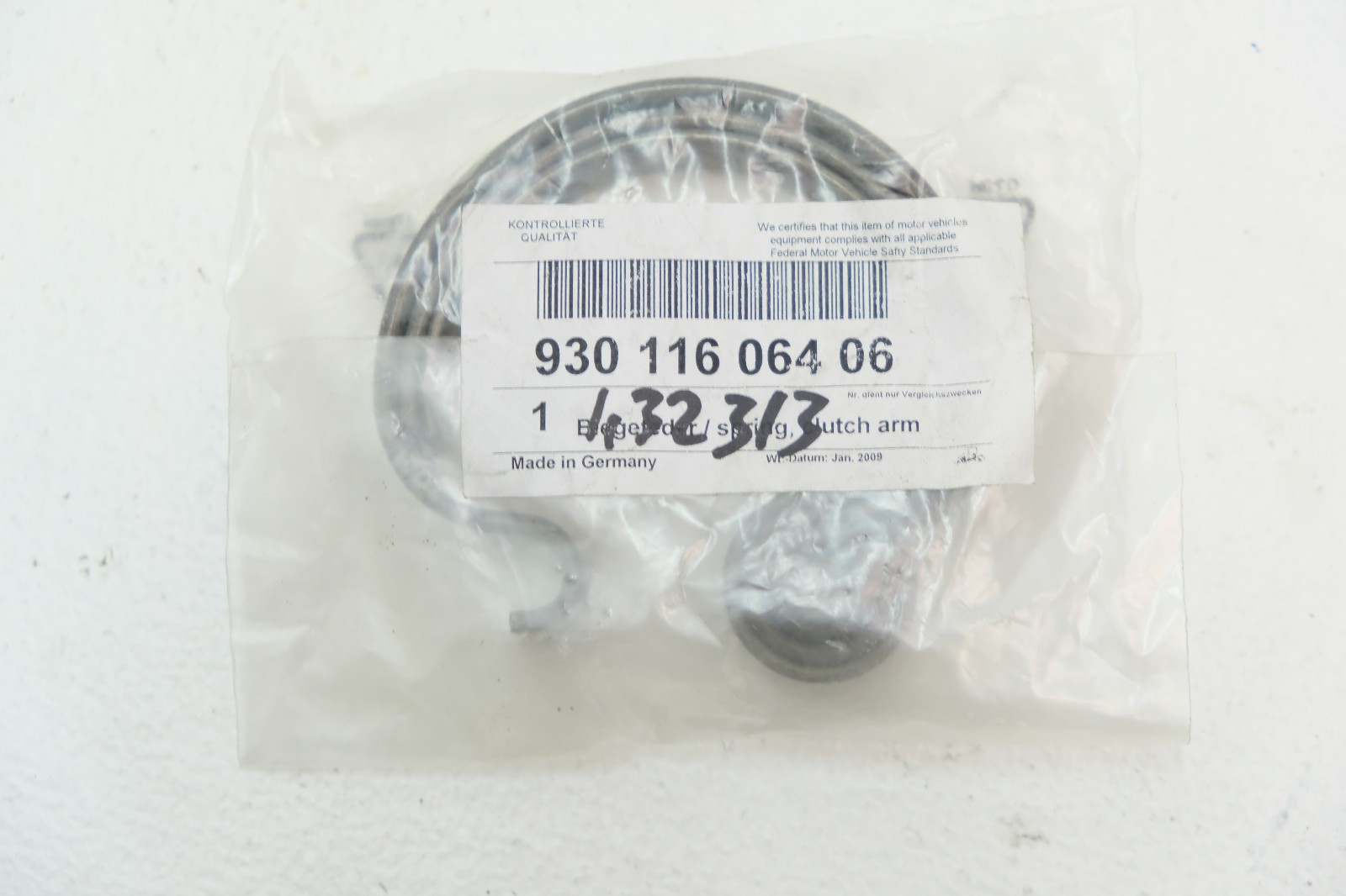 Porsche 911 915 Boîte De Vitesses Omega Ressort NEUF NOS 93011606406