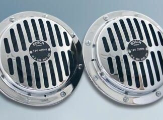 Klaxon BOSCH MERCEDES W108 W110 W111 W112 W113 W115 C107 VW Beetle/Porsche 356