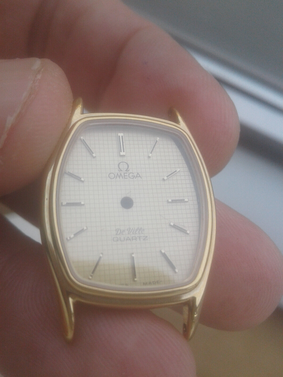Omega 511.0135 De Ville CASE + CRYSTAL + DIAL cal. 1387 QUARTZ Montre NOS