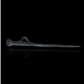 Rare épingle du Luristan en bronze à tête discoïde - XIe–VIIIe siècle av. J.-C.