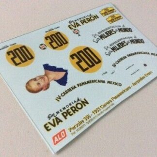 1953 CARRERA PANAMERICANA #200 PORSCHE 356 JACQUELINE EVANS 1:32 DECALS