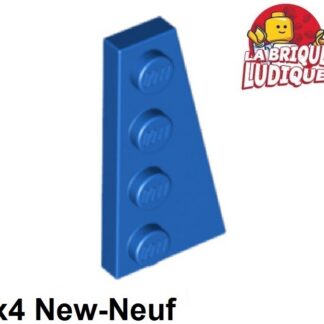 Lego 4x Aile Wedge plate 4x2 droite right bleu/blue 41769 NEUF