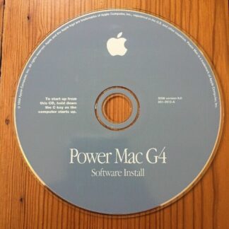 Vintage 1999 Macintosh Mac Power Mac G4 OS 9 Software Installation CD Disc