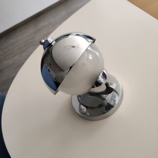 PETITE LAMPE METAL CHROME VERRE ADNET DESIGN art deco DESNY