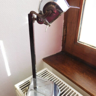 lampe ancienne pirouett , art déco en métal chrome