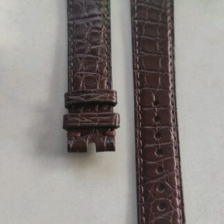 Bracelet Omega 97812064A Cuir Crocodile Marron 18mm