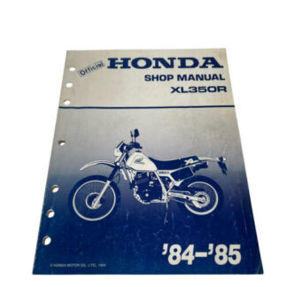 Vintage Original Official Honda Shop Manual XL350R 1984 and 85 MPN 61KL301