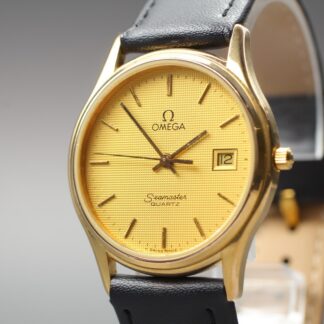 Vintage 1985 Omega Seamaster Quartz Gold Dial Cal.1430 Ref.196.0251 [Near Mint]