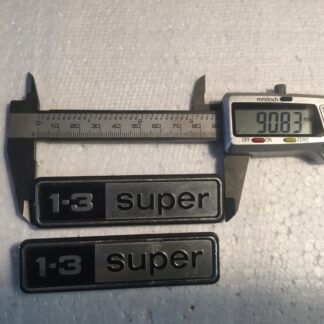 vintage Morris Marina Pair  1.3 super - classic car badge - car body badge