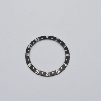 ROLEX Lunettes Inlay 37MM Vintage GMT Master Noir 16700 / 16710