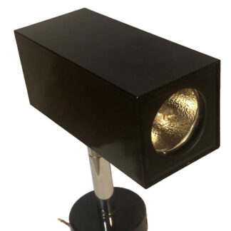 APPLIQUE SPOT VINTAGE OMI METAL NOIR LAQUÉ NO DESNY BINY LAMPE LUMIERE LUMINAIRE