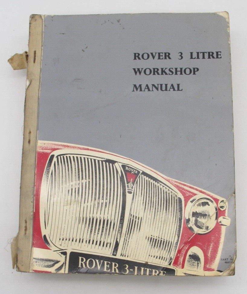 Vtg 1966 Land Rover 3 Litre Workshop Manual 4661 Paperback Book ORIGINAL