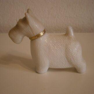 Vintage bouteille de parfum Avon en forme de chien scottish