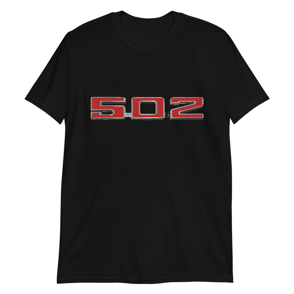 Chevy Big Block Engine 502 Emblem Short-Sleeve Unisex T-Shirt