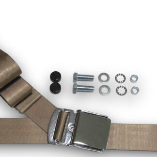 Ceinture De Sécurité Dreipunkt Chromé Beige Pour Jaguar E-Type XK XS