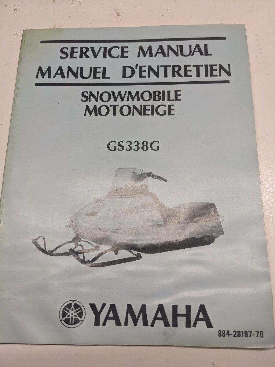 Original Yamaha OEM Owner Service Manual Shop Book Vintage GS338G 884-28197-70