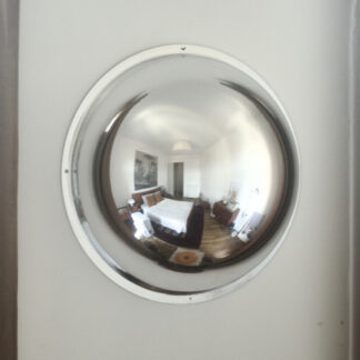 Miroir convexe 360° œil de sorcière - design panorama industriel - Diamètre 60cm