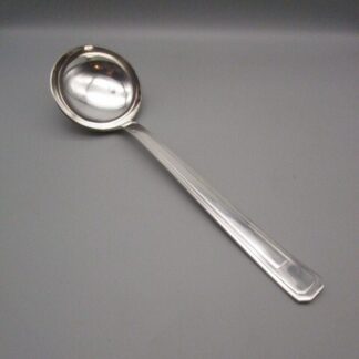 Louche art déco ancienne en métal argenté